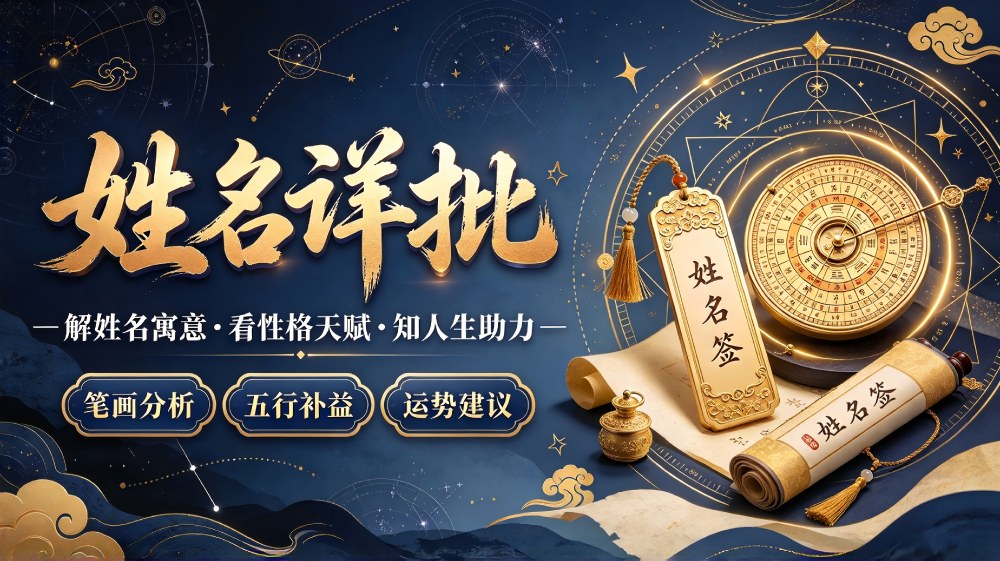 八字姓名详批 助你趋吉避凶